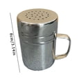 thumbnail image 2 of pdqouc 1pc Stainless Steel Powder Spreader with Handle Multi Purpose Dense Hole Powder Sieve Outdoor Portable Barbecue Seasoning Bottle for BBQ Grilling Cooking, 2 of 7