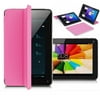 "IndigiÂ® 7.0"" Unlocked 3G Smart Phone 2-in-1 Phablet Android 4.4 Tablet PC w/ Built-in Smart Cover AT T-Mobile (Pink)"
