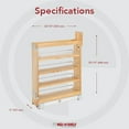 thumbnail image 4 of Rev-A-Shelf 5.5" Pullout Cabinet Organizer w/ Soft-Close, 448-BCSC-5C, 4 of 9