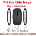 thumbnail image 2 of Key Fob Cover Compatible with Genesis GV60 GV80 G70 G90 2022-2025 5 Button Keychain Case Holder Protector,Long Keychain-white, 2 of 7
