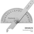thumbnail image 6 of DRAFIDEEP Silver Swing Arm Protractor 1Pack Metal Angle for Woodworking and Construction, 6 of 8