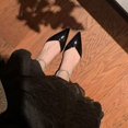 thumbnail image 1 of Zapatos planos puntiagudos para mujer, zapatos planos lisos dorados y negros, zapatos cómodos con lentejuelas, zapatos náuticos informales puntiagudos para mujer, mocasines para mujer38 Gao Jinjia LED, 1 of 2