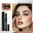 thumbnail image 4 of Cream Eye Shadow Brightener Stick Makeup, Monochrome Cream Glitter-Shimmer Eye Shadow Stick Palette Makeup, Cream Waterproof Long Lasting High Pigmented Eye Shadow (Fancy), 4 of 9