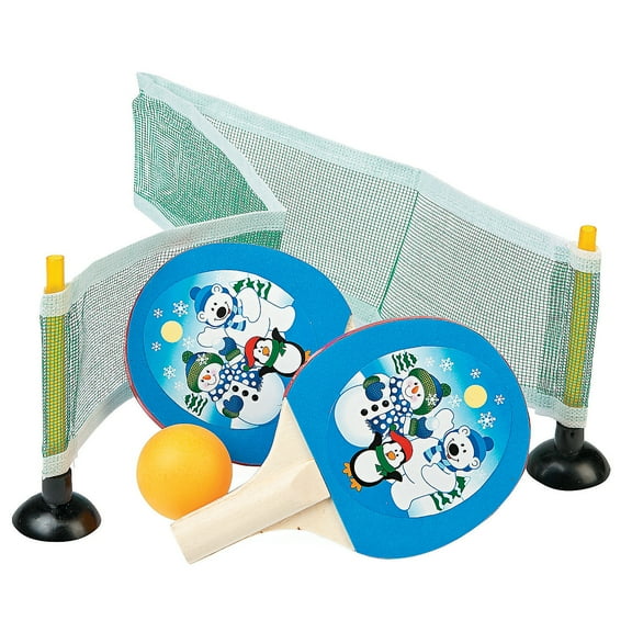 Winter Table Tennis Games - Party Favors - 6 Pieces