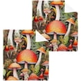 thumbnail image 3 of GZHJMY Mushrooms Pattern Cotton Washcloths Set of 6, 12"x12" Super Soft Absorbent Wash Cloths Bathroom Face Cloths Fingertip Towels for Gym Hotel and Spa, 3 of 7
