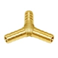 thumbnail image 5 of Joywayus 3/8 "" ID grande manguera Barb en forma de Y unión de 3 vías intersección/latón dividido agua/combustible/aire, 5 of 5