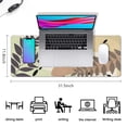 thumbnail image 5 of Mouse Pad with Abstract Art Design, Square Waterproof Non-Slip Rubber Base Mouse Mat for Office Laptop, Modern Boho Leaves,31.5x11.8in, 5 of 7