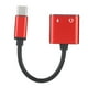 thumbnail image 2 of Adaptador de auriculares de audio NikouMX 2 en 1 tipo convertidor de 3,5 mm C negro, 2 of 8