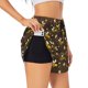 thumbnail image 1 of Balery Flying Furry Honey Bees Pantalones cortos deportivos para mujer con forro y dos bolsillos, elásticos, para entrenamiento, gimnasio, yoga-Small, 1 of 7