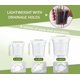 thumbnail image 5 of WandaQueen 30 paquetes de macetas transparentes para plantas de 3,5/4/5 pulgadas de plástico de alta transparencia con agujeros de drenaje incluye 20 etiquetas, 5 of 7