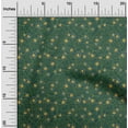 thumbnail image 1 of oneOone Viscose Jersey Teal Green Fabric Leaves & Flower Sewing Material Print Fabric By The Yard 60 Inch Wide, 1 of 5