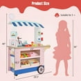 Costway Kids Snacks & Sweets PRETEND Food Cart Toy Play Set with 30 PCS