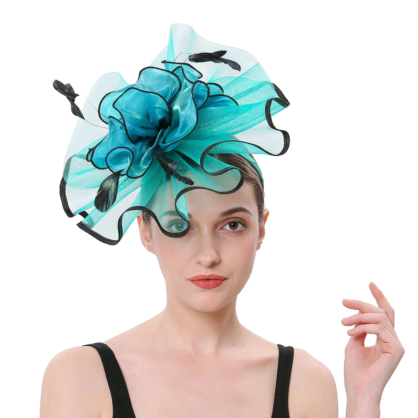 Moonsky Women Girls Mesh Fascinators Hat Cocktail Party Headband