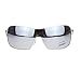 thumbnail image 3 of Mens Italian Designer Fashion Rimless Shield Sport Pilot Sunglasses Gold Brown (silver mirror white), 3 of 4