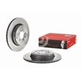 thumbnail image 1 of Fits 2010-2013 Land Rover Range Rover Sport Brembo Brake Rotor 09A77411C02 Vented; One Piece Design; Wheel Bolt Pattern 5 x 120 Millimeter; 210.1 Millimeter Hat Inside Diameter, 1 of 2