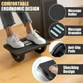 thumbnail image 3 of Foot Rest for Under Desk at Work - Ergonomic Foot Stools for Under Office Desk - Rocking Footrest with Roller Massager - Leg Rest for Chair, Computer Gaming - Promote Leg Circulation, 3 of 7