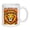 White, variant on Lion Theme Ceramic Coffee Mug, I Will Become A King, Colorful Neon Art Ceramic Coffee Cup, Gifts for Wildlife Lovers, Inspirational Gifts for Men and Women
