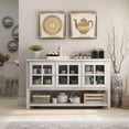 thumbnail image 6 of Furniture of America Chico Contemporary Wood 5-Shelf Buffet, White, 6 of 7