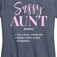 thumbnail image 3 of Instant Message - Sassy Aunt Defintion - Women's Short Sleeve Graphic T-Shirt, 3 of 6