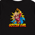 thumbnail image 4 of Inktastic Soccer Girl Superhero Girls Long Sleeve Toddler T-Shirt, 4 of 5