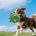 thumbnail image 4 of Squeaky Plush Dog Ball Toy with Bell 6.3 Inch Soft Interactive Fetch Toy for Small & Medium Dogs Lightweight Chew Toy for Puppies Light Chewers Indoor Training & Play, 4 of 6