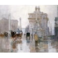 thumbnail image 2 of Cornoyer, Paul 17x15 White Modern Wood Framed Museum Art Print Titled - After The Rain, The Dewey Arch, Madison Square Park, New York, 2 of 4