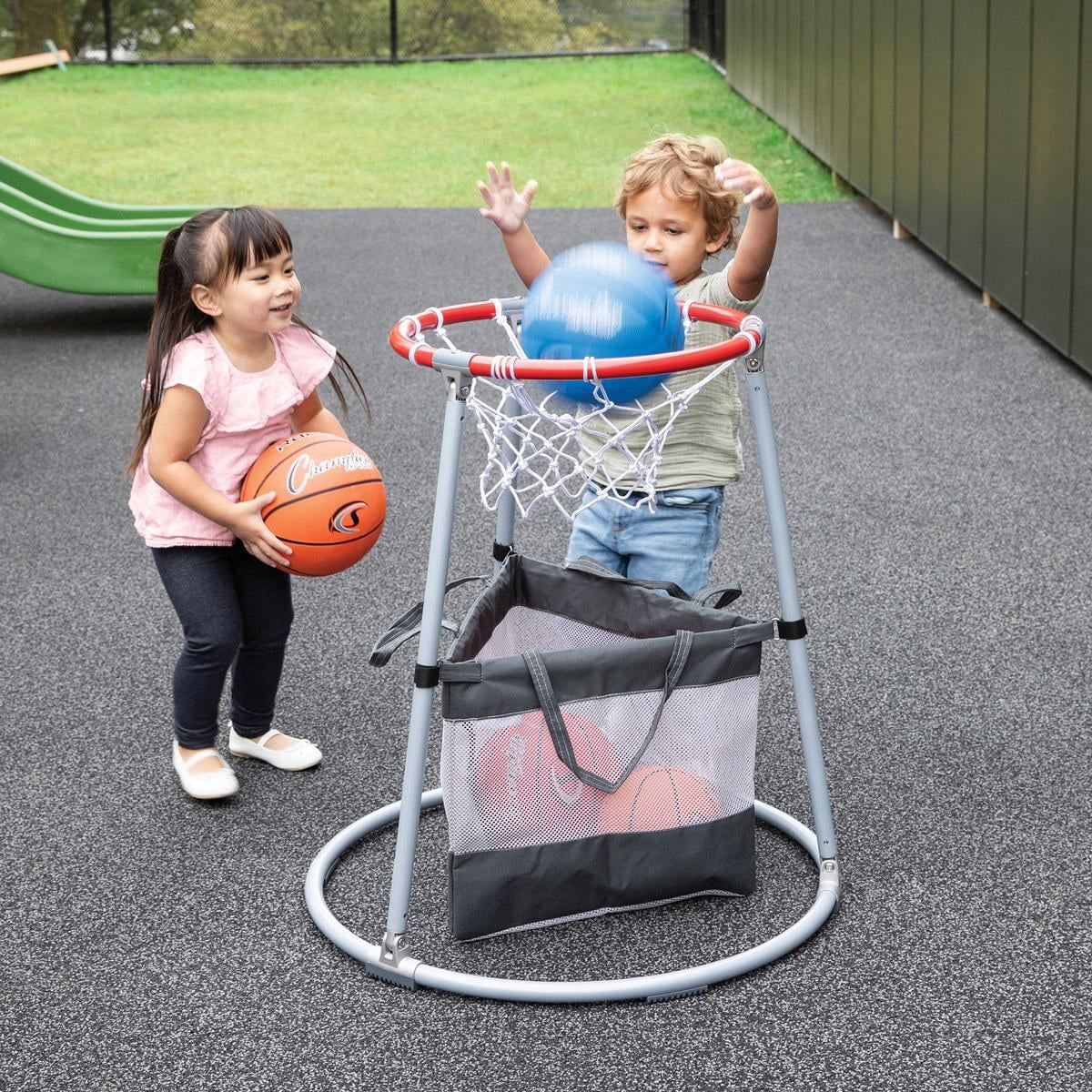 Kaplan Early Learning Toddler Basketball Hoop with Storage Bag