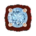 thumbnail image 4 of ANGARA Natural Vintage Style 1.44 ct Aquamarine Solitaire Stud Earrings in 14K Rose Gold for Women (Size-6mm) | March Birthstone, Anniversary, Jewelry Gift for Women | Natural Aquamarine Earrings, 4 of 8