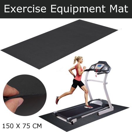 150x75cm Exercise Mat Treadmill Floor Gym Bike Fitness Go Fit