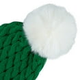 thumbnail image 5 of American Trends Baby Beanie Double Pom Pom Hat Kid Toddler Beanies Knit Baby Girl Winter Hat Caps for Baby Boys Girls 1 Pack White Green, 5 of 6