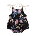 thumbnail image 2 of XMMSWDLA Toddler Girl Clothes Summer Baby Girls Flowers Straps Sleeveless Jumpsuit Casual Bodysuit Clothes, 2 of 8
