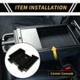 thumbnail image 2 of Bandeja organizadora de consola central para Chevy Silverado y GMC Sierra 2500 3500 HD 2020-2023, solo para consola con asientos de cubo, 2 of 6