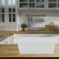 thumbnail image 4 of HLONK 3 Pcs Plastic Rectangular Tub Commercial Tote For Home White, 4 of 8