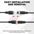 thumbnail image 3 of Uxcell 4 Pin Extension Cable Wire 49.2 ft / 15 Meter, 4 Core 24 AWG Power Cord with Male Female Connector, 3 of 5