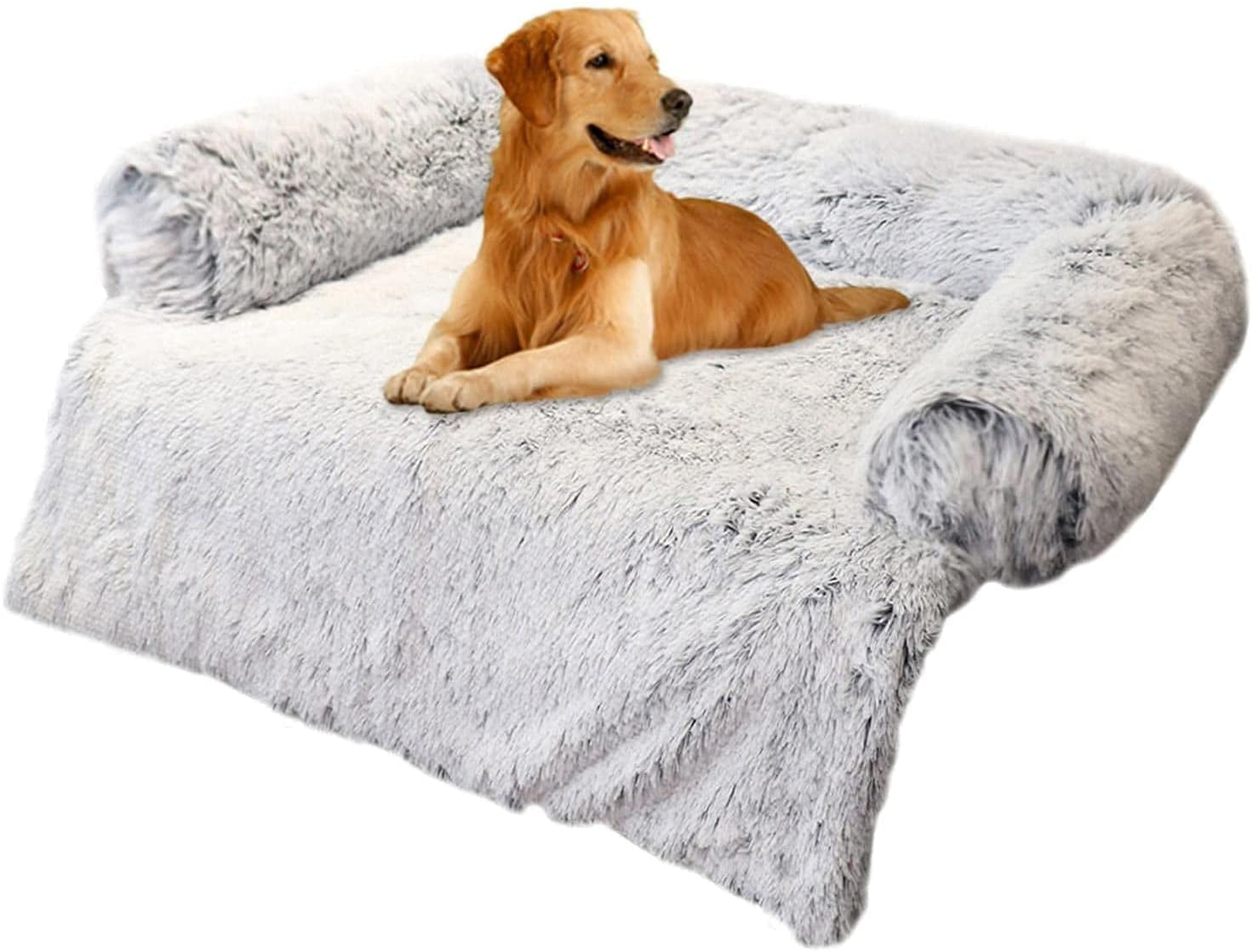 Soft Plush Dog Mat Sofa, Calming Dog Bed Ultra Soft Fur Pet Beds Soft