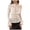 Beige, variant on Lace Long Sleeve Tops for Women-Skin Friendly Crew Neck Wave Hem Floral Embroidered Crop Top (Pink, S)