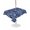Blue, variant on Outdoor Tablecloth with Umbrella Hole for Patio/Picnic/Party/Camping, Black Striped Waterproof Table Cloth Rectangle Table Cover Washable, Retro Wave Lines Texture Simple (60"x 102")
