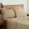 thumbnail image 2 of IZOD Teen Solid Print Polyester/Microfiber Sheet Sets, Twin, Beige, 3-Pieces, 2 of 4