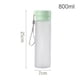 thumbnail image 2 of Botella de agua deportiva 800ml, tapa abatible a prueba de fugas - Plástico no tóxico libre de BPA y respetuoso con el medio ambiente - Hombres y mujeres, 2 of 5