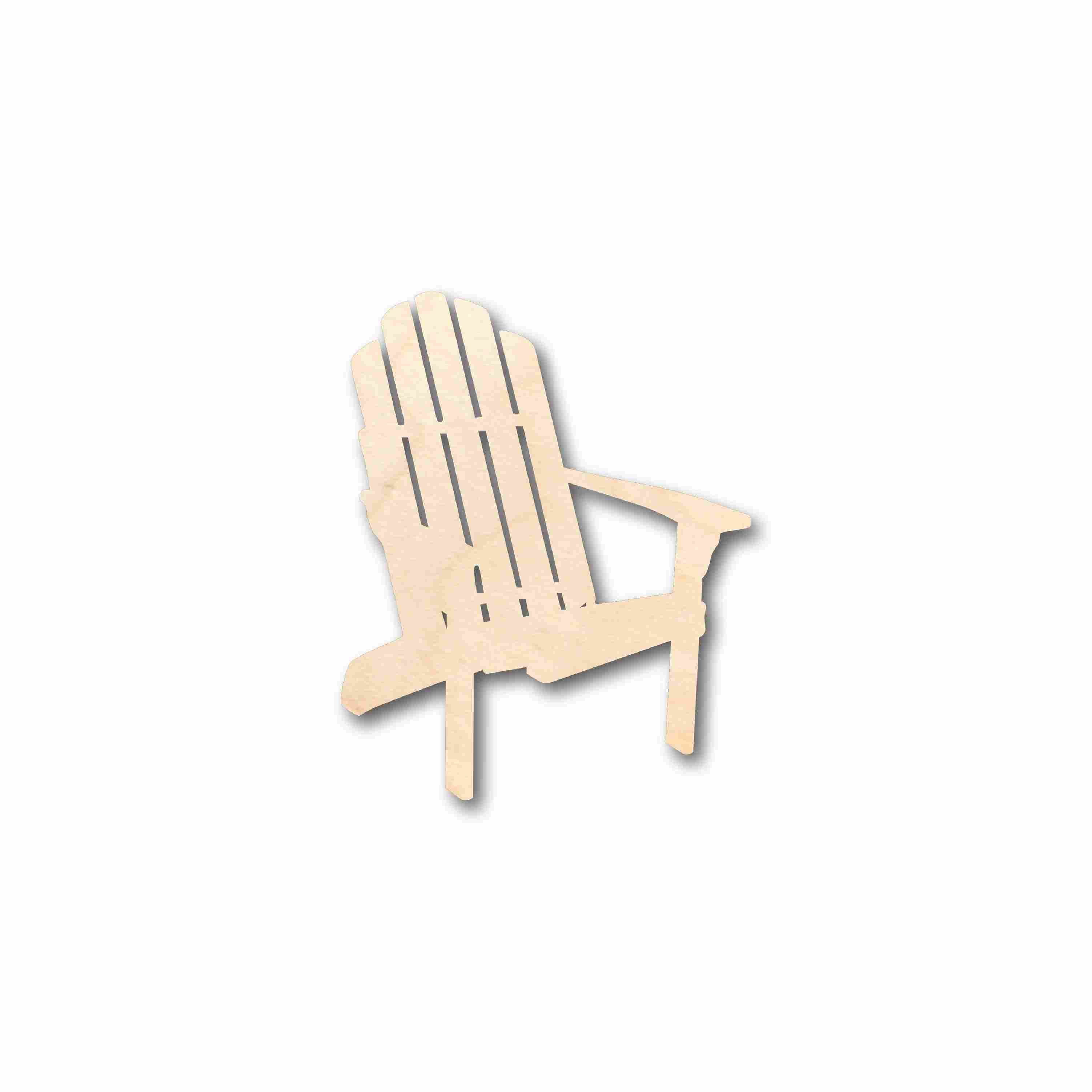 Tall Unfinished Fir Wood Adirondack Chair 