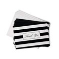 thumbnail image 2 of Black & White Striped Thank You Cards - 48 Classic Note Cards with Envelopes - Perfect for Special Events & Businesses, 2 of 4