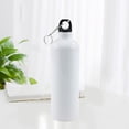 thumbnail image 4 of 400/500/600/750ml White Blank Sublimation Water Bottle with Screw Cap Carabiner Hook Aluminum Outdoor Sports Leakproof Kettle for Heat Press Printing, 4 of 15