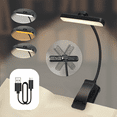thumbnail image 4 of LED Book Light USB Rechargeable Desk Clip Night Light Mini Rotatable Table Lamp Portable Reading Light for in Bed, 4 of 8