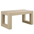 thumbnail image 3 of S-HOME Farmhouse Kitchen Dining Table for 4-6 People, Wood Finish, Sturdy MDF Trim, Easy Assembly  (excluding chairs), 3 of 9