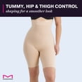 thumbnail image 4 of Maidenform Women’s Shapewear Skin Spa Extra Firm Control High Waist Mid Thigh Shaping Shorts, Sizes up to 3XL, 4 of 8