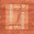 thumbnail image 1 of Ahgly Tapis d'Intérieur Carré Abstrait Orange Rouge, 7 Pieds Carré, 1 of 6