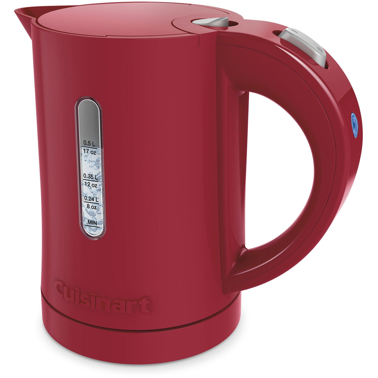 Cuisinart CK-5R 086279100498 CK-5W Electric QuicKettle, 0.5L/17OZ One Size,  Red 