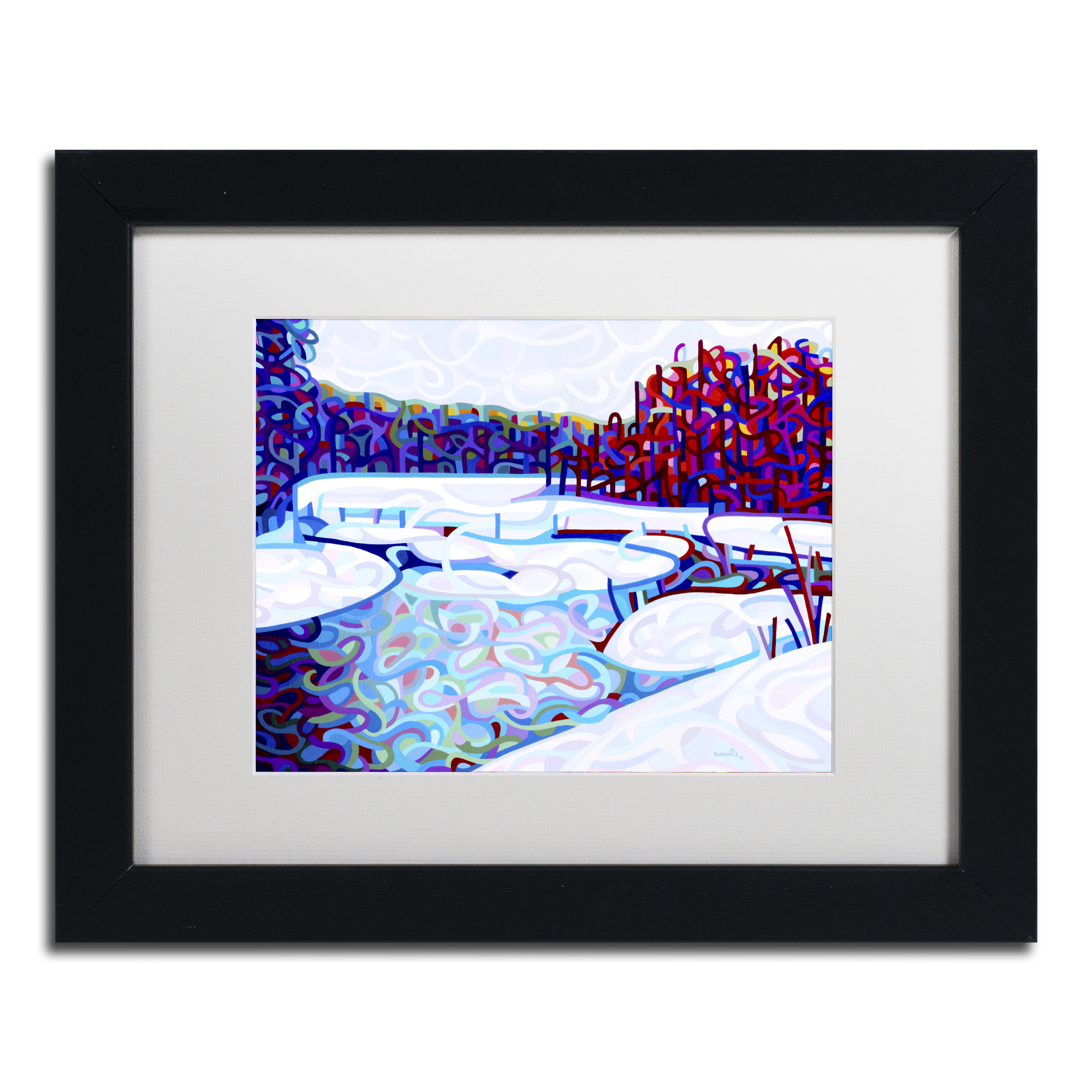 Mandy Budan 'Thaw' Matted Framed Art