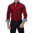 thumbnail image 5 of WARHORSEE Mens Dress Shirts Casual Button Down Shirt Long Sleeve Cotton Stretch Regular Fit, 5 of 13