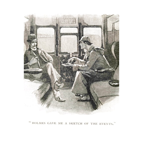 24x36 gallery poster, Sherlock Holmes and Watson, The Adventure of Silver Blaze